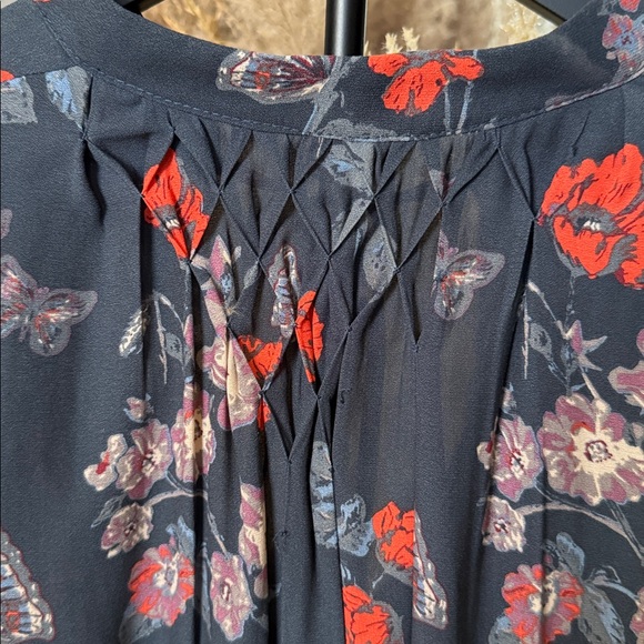 Free People Floral Black and Red Women's Top/mini dress - Picture 7 of 9